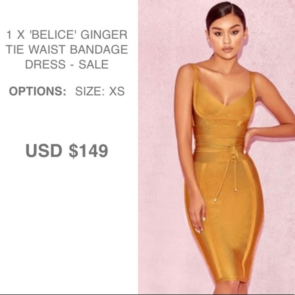 Bandage material dress from House Of CB- worn once